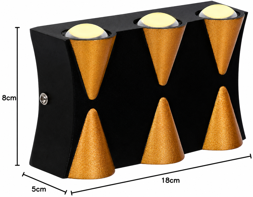 Glintac Wallchiere Wall Lamp With Bulb (6W)