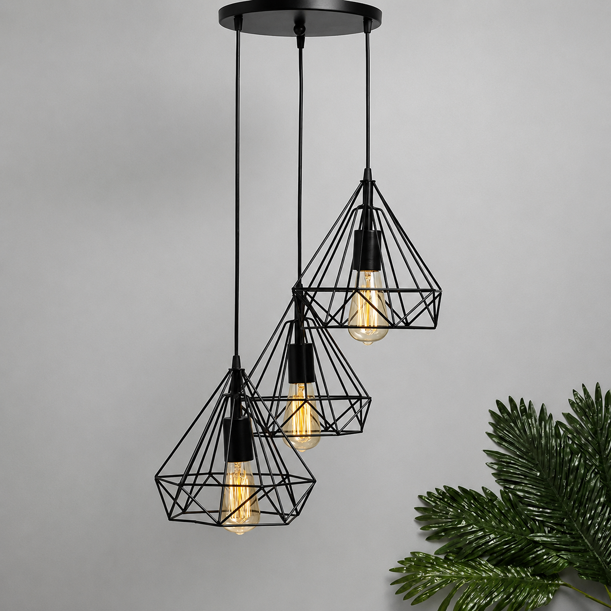 Glintac Diamond Cluster Pendant Light Decorative Chandelier