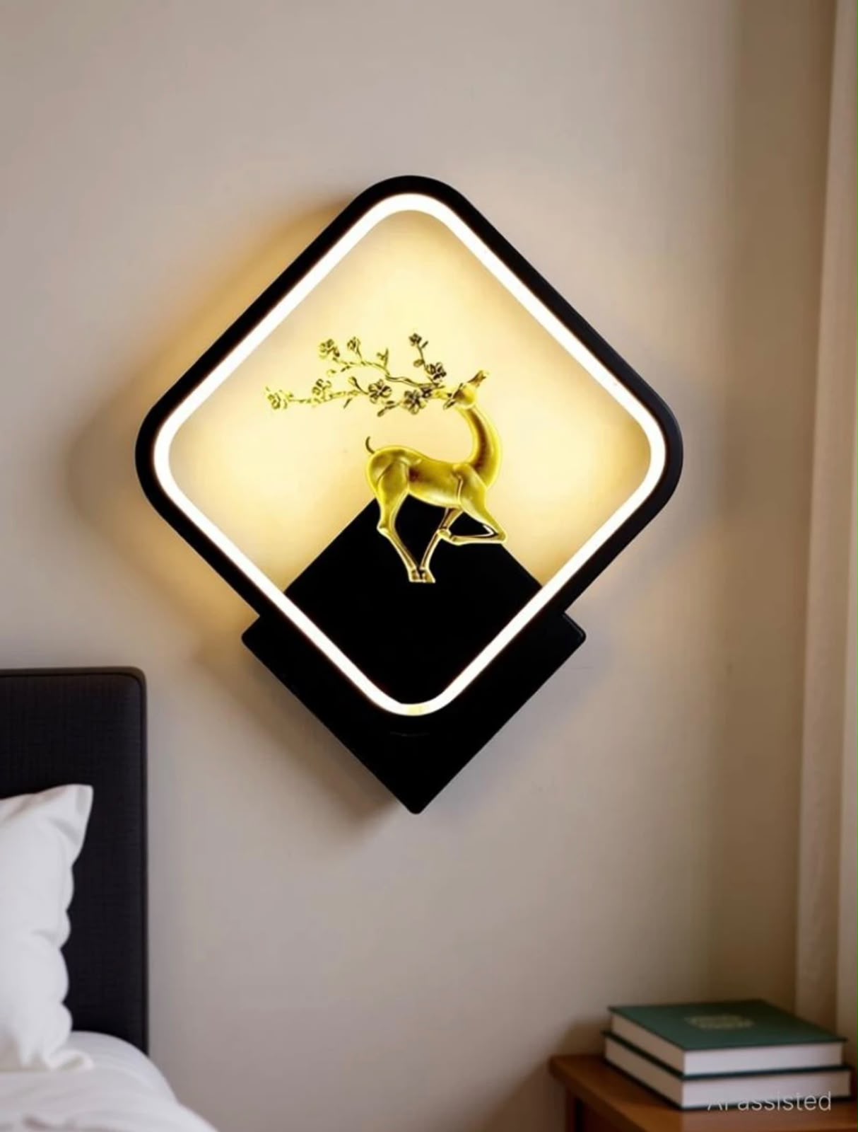 Glintac Deer Wall Light Wall Lamp With Bulb (DIAMOND)