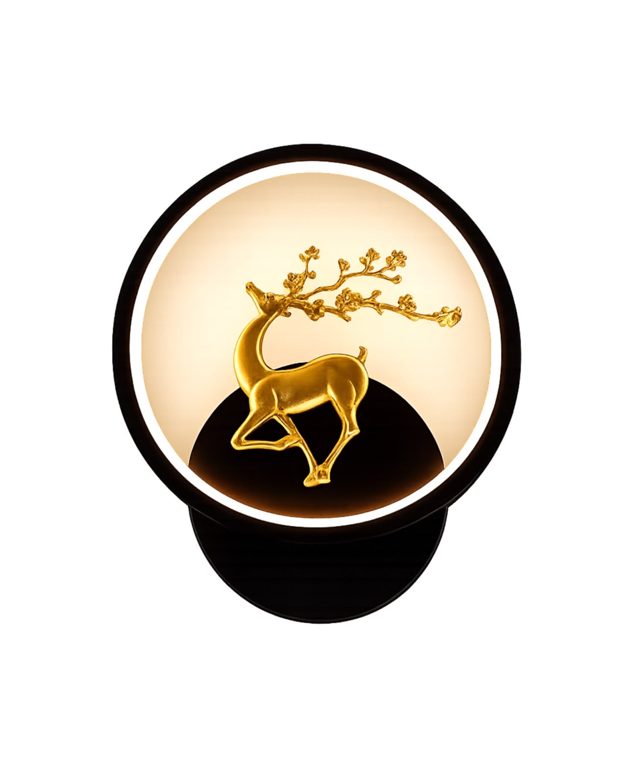 Glintac Deer Wall Light With Bulb (ROUND)