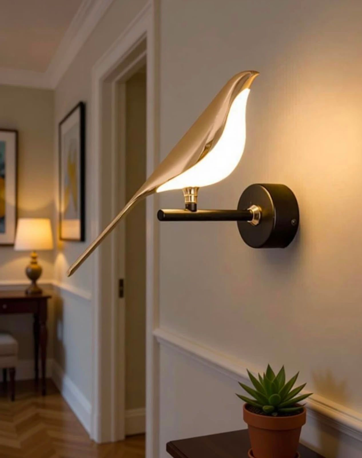 Glintac Bird Wallchiere Wall Light With Bulb