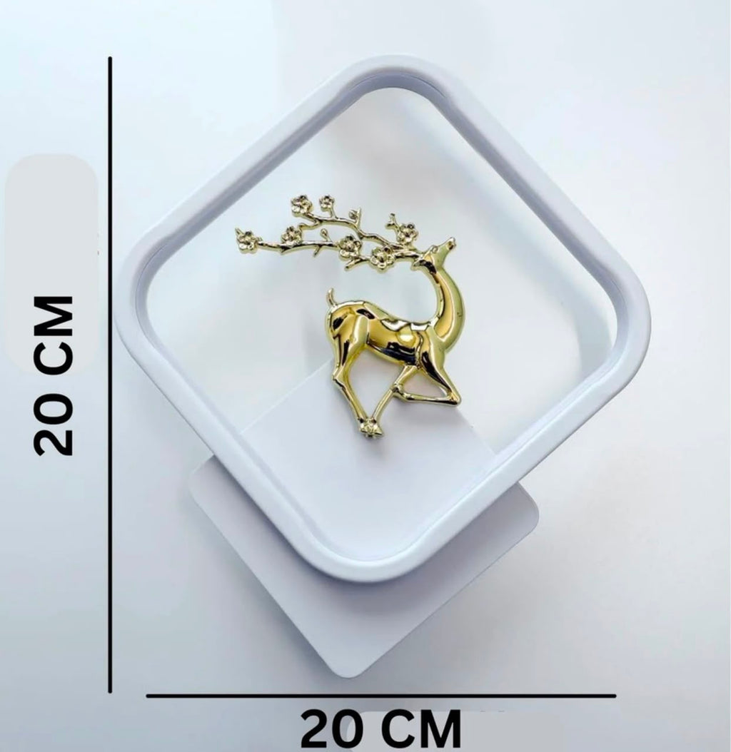 Glintac Deer Wall Light With Bulb (White)