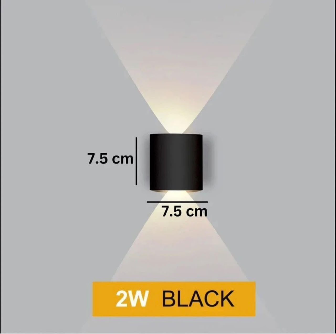 Glintac 2W Wall Light With Bulb (WW)