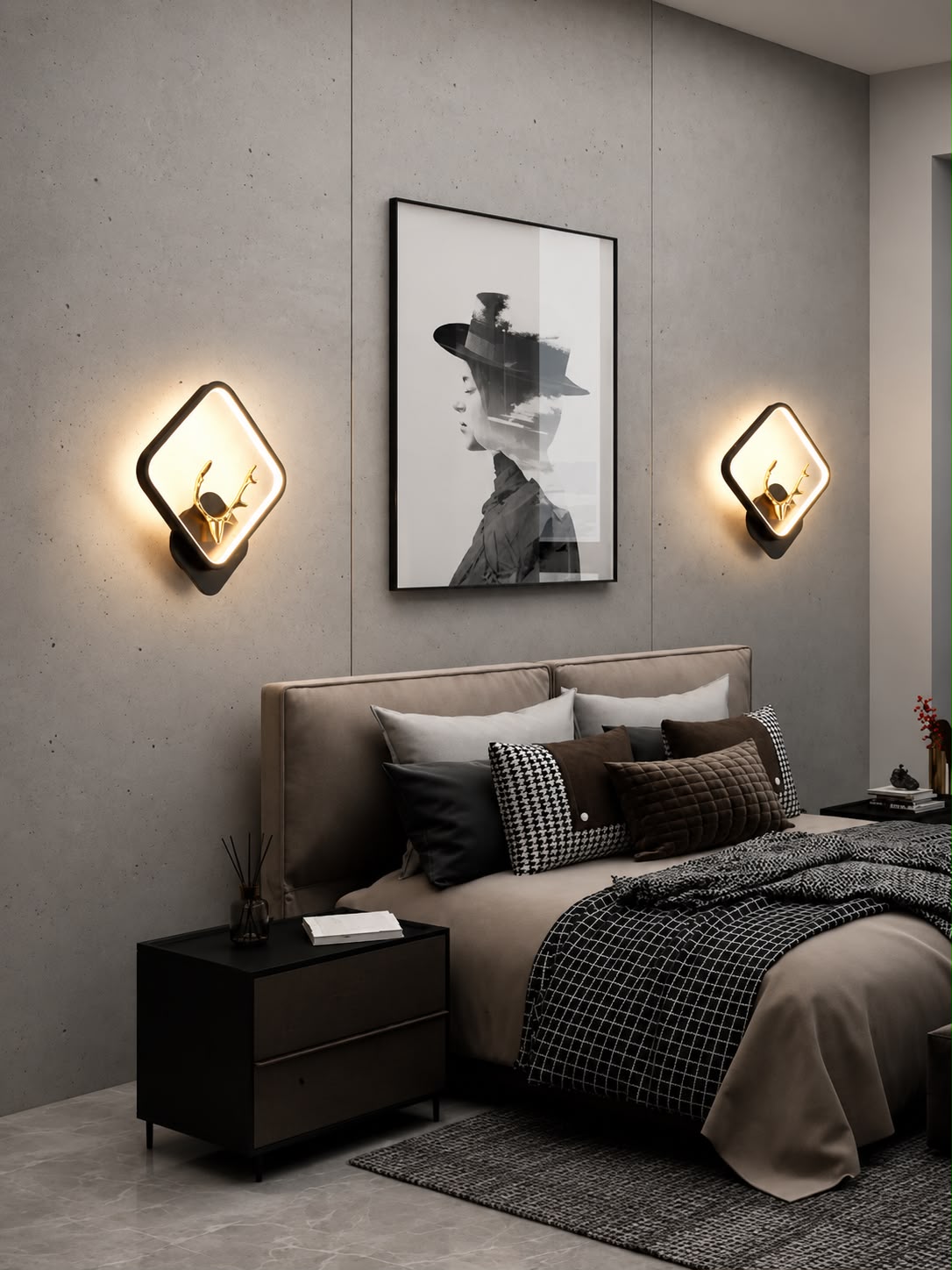 Glintac Deer Wall Light (BLACK)