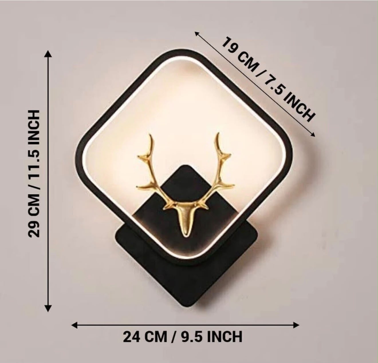 Glintac Deer Wall Light (BLACK)