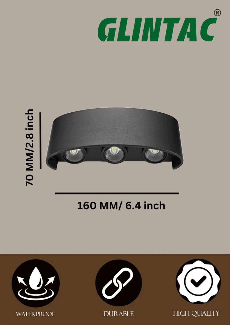 Glintac 6W LED Wall Light (WW)