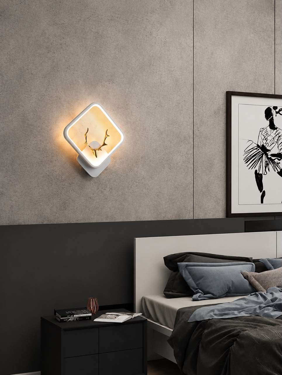 Glintac Allen Solly Wall Light (WHITE)
