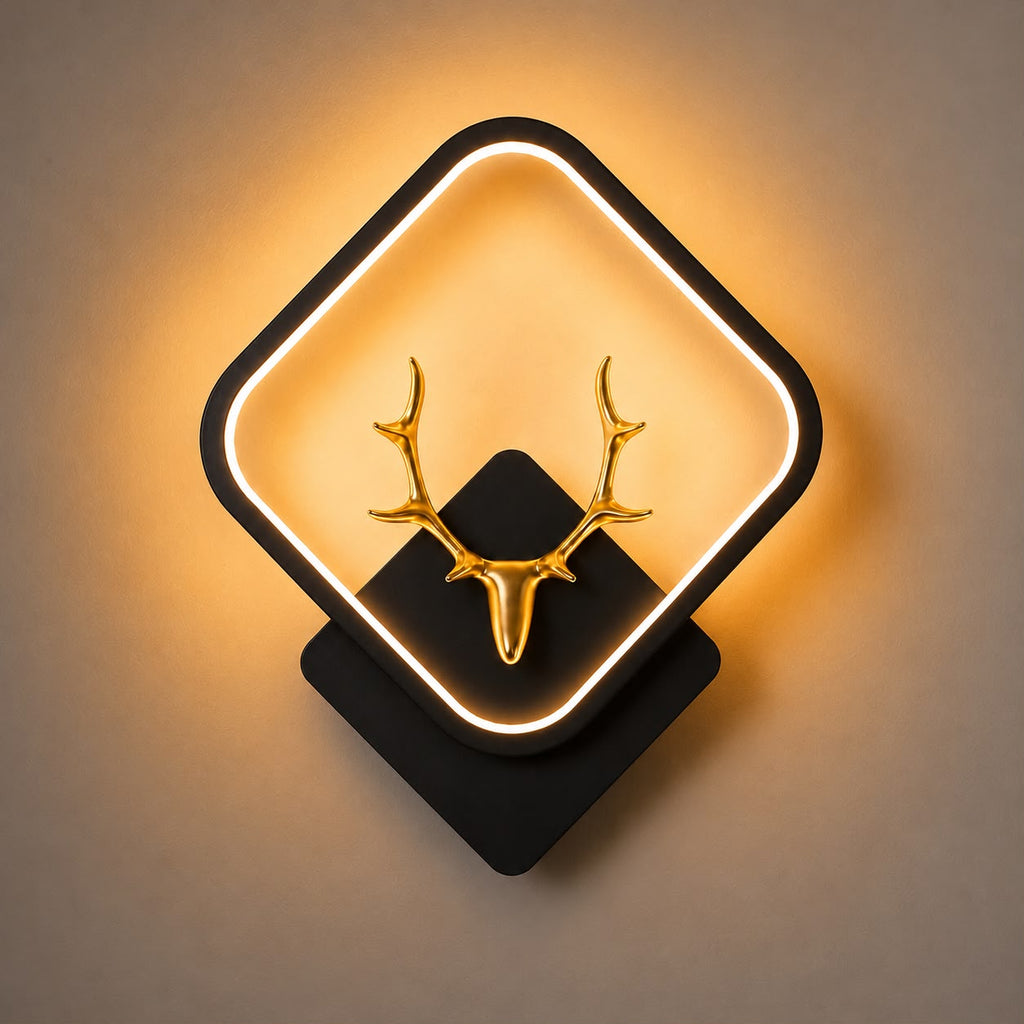 Glintac Deer Wall Light (BLACK)