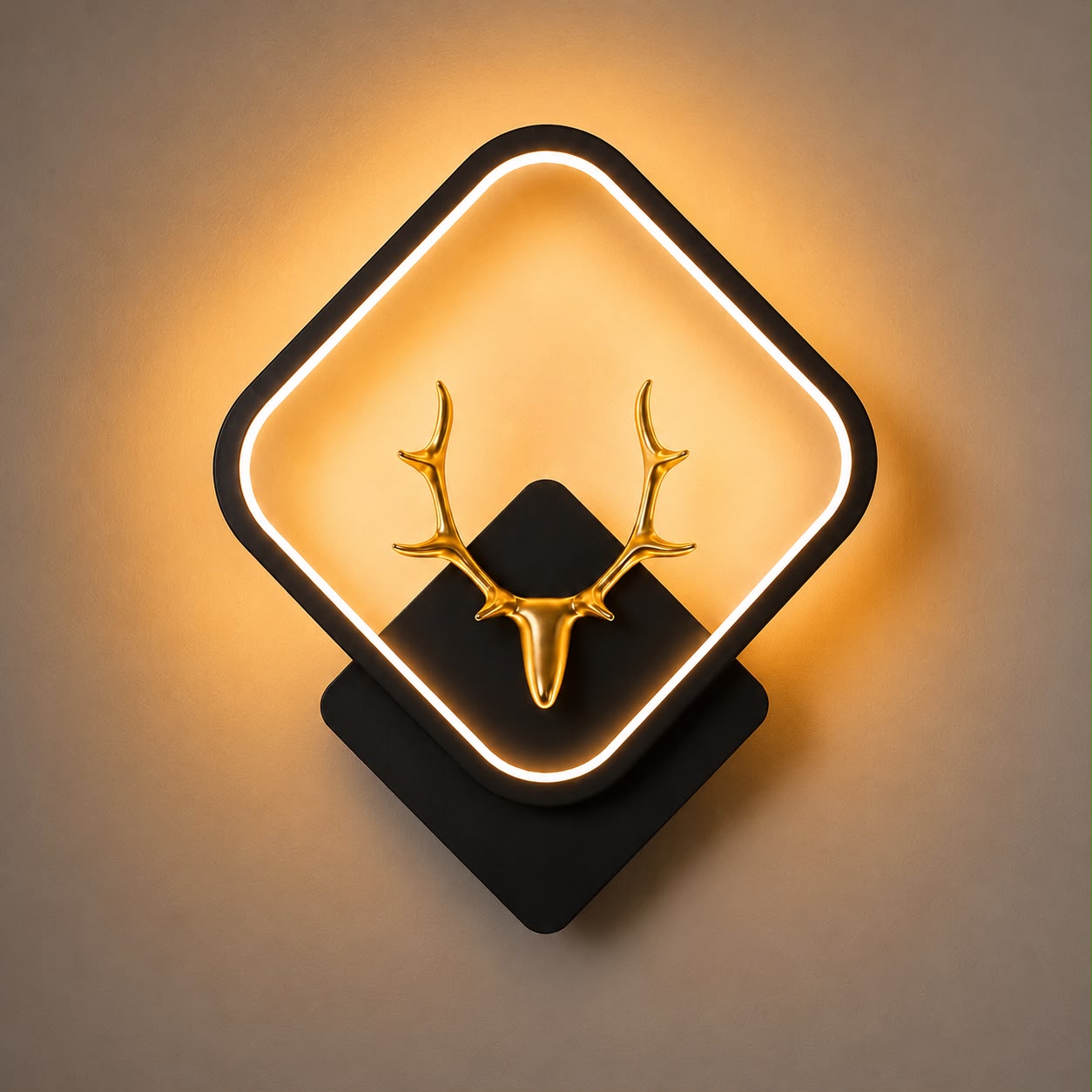Glintac Deer Wall Light (BLACK)
